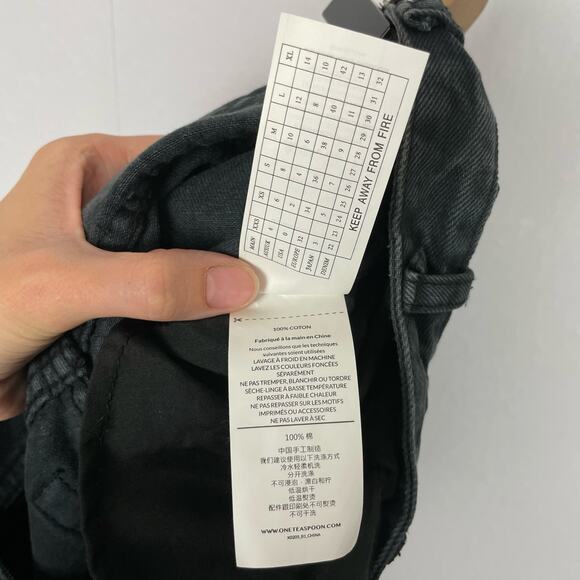 One Teaspoon | NWT Trashed FreeBirds Low Waist Black Distressed Zipper Jeans - Picture 14 of 14